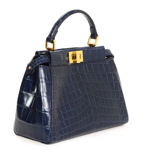 fendi peekaboo crocodile mini|fendi peekaboo snakeskin.